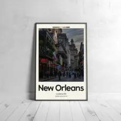 New Orleans Poster - Oil Painting Technique | United States Wall Art | & Printed Travel Prints | Animalistic Home Decor