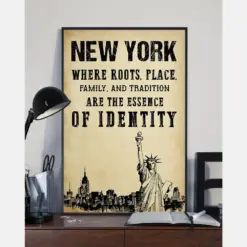 New York Are The Essence Of Identity Poster Vintage Room Home Decor Wall Art Gifts Idea