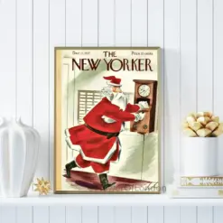 New Yorker Christmas Print Instant Download Vintage New Yorker Magazine Cover Poster 11 December 1937 Christmas Decor Drinkable Downloadable