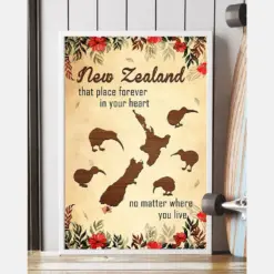 New Zealand No Matter Where You Live Poster Vintage Room Home Decor Wall Art Gifts Idea