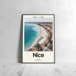 Nice Poster - Oil Painting Technique | European Wall Art | & Printed Travel Prints | Animalistic Home Decor