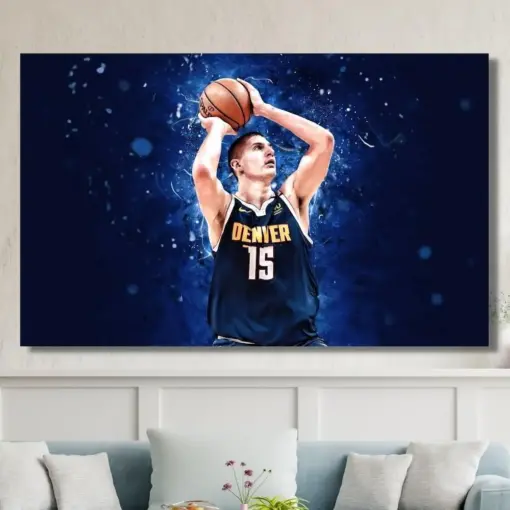 Nikolai Join Canvas Wall Art Nikolai Join Canvas Print Sports Framed Print Vintage Basketball Poster Basketball Canvas Ready To Hang