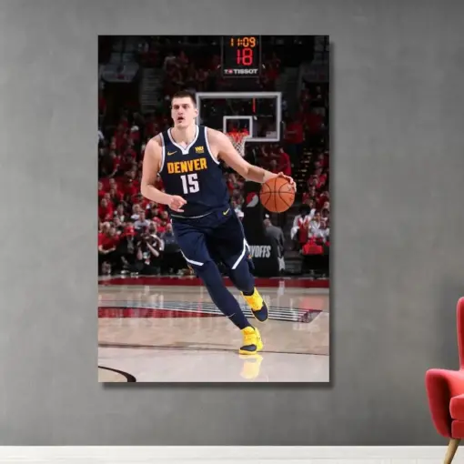 Nikolai Join Poster Print Nikolai Join Canvas Wall Art Sports Framed Print Vintage Basketball Poster Basketball Canvas Ready To Hang