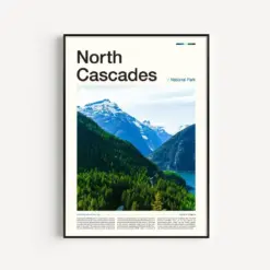 North Cascades Print North Cascades National Park North Cascades Poster North Cascades Art Print North Cascades Artwork