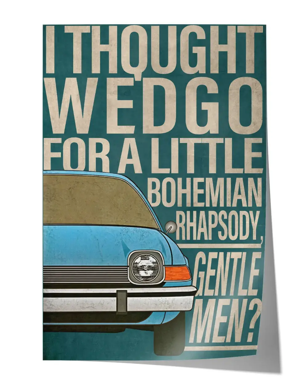 I thought wedgo for a little Wall Decor Artwork Print Poster Wall Art Print Home Decor Vintage - Satin Portrait Poster