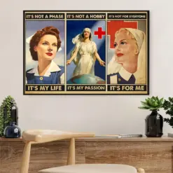 Nurse Poster | It'S My Life | Wall Art Gift For Woman Nurse, Female Nursing