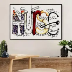 Nurse Poster | Nurse | Wall Art Gift For Woman Nurse, Female Nursing