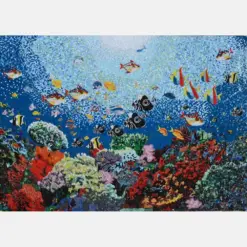 Ocean Life Mosaic - Aquatic Ocean Scene Glass Mosaic