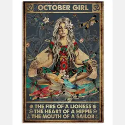 October Girl Yoga Hippie The Heart Of A Hippie