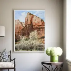 Oil Landscape Painting Of Zion National Park In Utah Court Of The Patriarchs Glee Print Gallery Quality Print Archival Paper