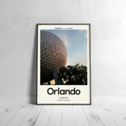 Orlando Poster - Oil Painting Technique | United States Wall Art | & Printed Travel Prints | Animalistic Home Decor