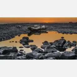 Pacific Ocean Sunset California Beach Vista