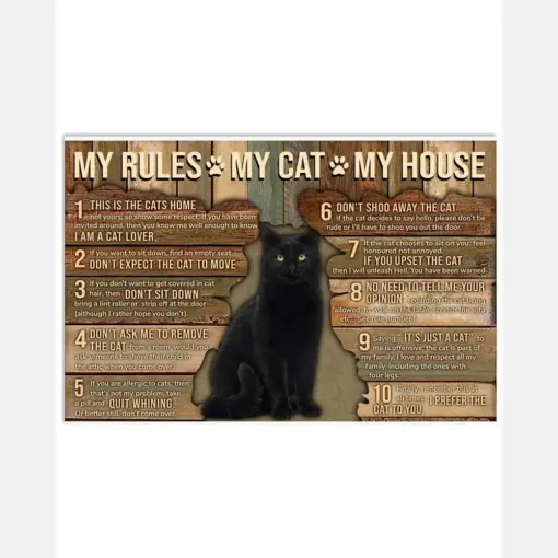 Pallet My House My Black Cat My Rules
