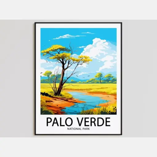 Palo Verde Travel Poster Palo Verde Print National Park Art Print Palo Verde Gift Palo Verde Wall Art Palo Verde Artwork National Park Decor