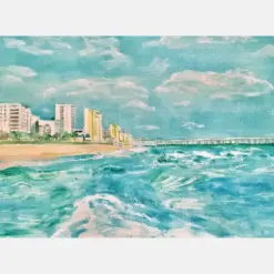 Panama City Beach Landscape Art Print By Bethany Kerr