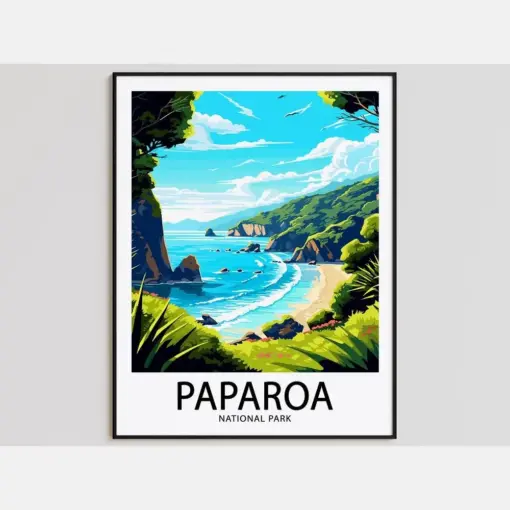 Papaya Travel Poster Papaya Print National Park Art Print Papaya Gift Papaya Wall Art Papaya Artwork National Park Decor