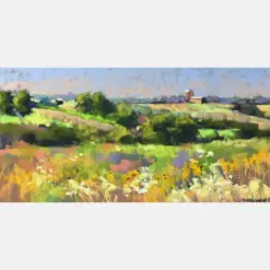 Pastel Painting Farms Vista Six