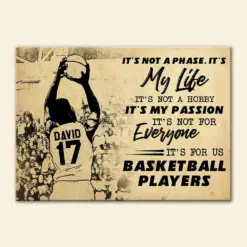 Personalized Basketball Player Poster - It's For Us Basketball Players - Poster & Canvas