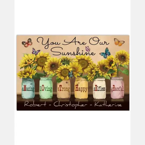 Personalized Butterfly Sunflower Mother