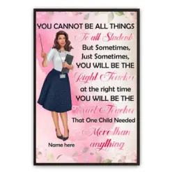 Personalized Classroom Poster For Teacher - The One Child Needed More Than Anything - Poster & Canvas