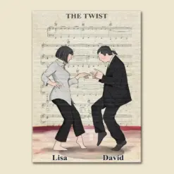 Personalized Dancing Couple Poster - The Twist Song - Vintage - Poster & Canvas