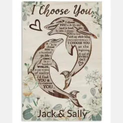 Personalized Dolphin Couple I Choose You