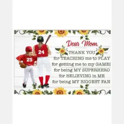 Personalized Softball Mom And Daughter