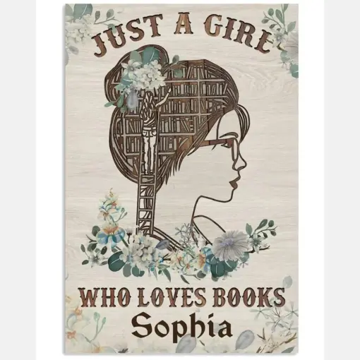 Personalized Wood Reading Just A Girl