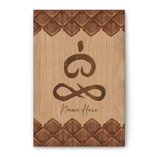 Personalized Yoga Poster & Canvas, Lotus Yoga Pose - Yoga Asana - Intermediate Yoga Asanas/Stretches/Positions Wall Art, Custom Name Home Decor
