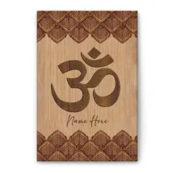 Personalized Yoga Poster & Canvas, Omkar - Yoga Asana - Intermediate Yoga Asanas/Stretches/Positions Wall Art, Custom Name Home Decor