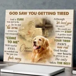 Pet Remembrance Gift | Dog Memorial Gift | Remembrance Gift | Sympathy Gift | Memorial Canvas Print | Jesus Art | Christian Wall Art
