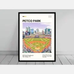 Petro Park Print | San Diego Padres Poster | Ballpark Art | Mob Stadium Poster | Oil Painting | Modern Art | Travel Print