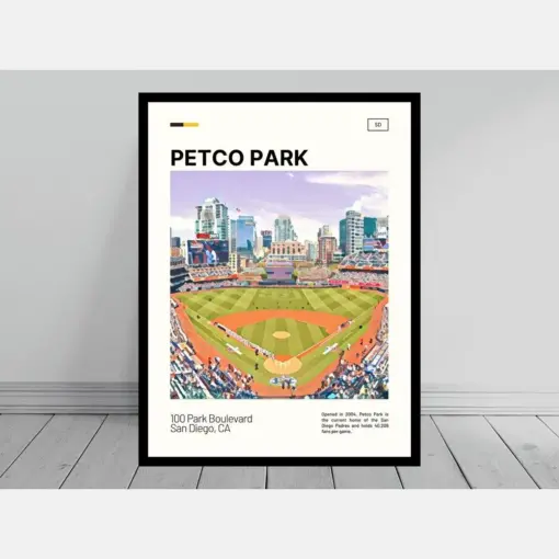 Petro Park Print | San Diego Padres Poster | Ballpark Art | Mob Stadium Poster | Oil Painting | Modern Art | Travel Print