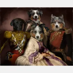 Photo Canvas Prints Gift For Loves Dog Portrait Birthday Gifts Vintage Home Wall Decor Canvas