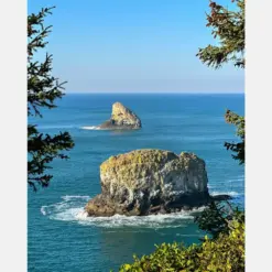 Pillar And Pyramid Rocks At Cape Metres On The Central Oregon Coast