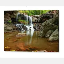 Pinion Creek Falls Bella Vista Northwest Arkansas Landscape Prints Nature Photography Lake Ann Waterfall Natural State Autumn Fall