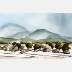 Pinot Road - Original Watercolor Painting