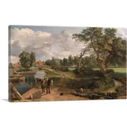 Platform Mill Canvas Art Print By John Constable