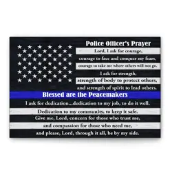 Police Poster & Canvas, Police Officer's Prayer, American Flag Wall Art, Home Decor, Father's Day, Birthday Gift For Men, Husband, Dad