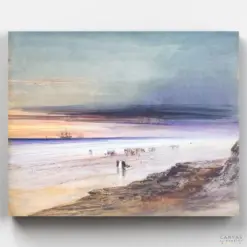 Premium Paint By Numbers Kit - Beach Scene - James Hamilton - Canvas By Numbers