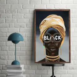 Prints Canvas Black Girl Birthday Gifts Vintage Home Wall Decor Canvas