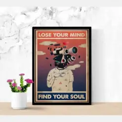 Prints Canvas Lose Your Mind Find Your Soul Gifts Vintage Home Wall Decor Canvas