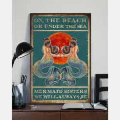 Prints Canvas On The Beach Under The Sea Vintage Gifts Vintage Home Wall Decor Canvas