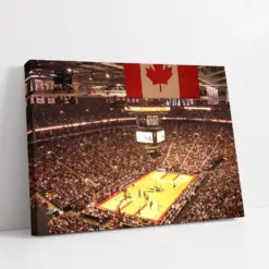 Pronto Raptors Canvas | Arena Wall Art | Air Canada Centre Poster | Nba Team Canvas | Basketball Home Decor | Sport Fan Poster