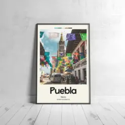 Pueblo Poster - Oil Painting Technique | North American Wall Art | & Printed Travel Prints | Animalistic Home Decor