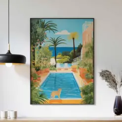 Raoul Duty Cat Poster Cat Swimming Poster Animal Print Modern Cat Poster Animal Print Gift For Cat Lovers