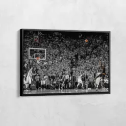 Ray Allen Clutch Shot Canvas Ray Allen Buzzer Beat Poster Miami Heat Nba Prints Basketball Wall Art Basketball Decor Nba Art Posters