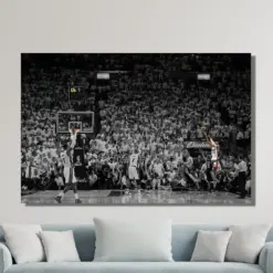 Ray Allen Poster Ray Allen Last Shot Poster Ray Allen Canvas Ray Allen Wall Art Print Basketball Print Art Ready To Hang Gift For Kids