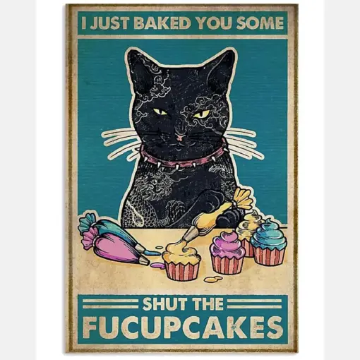 Retro Cat Make Cakes