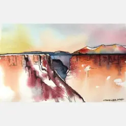 Rio Grande Gorge - Original Watercolor Painting